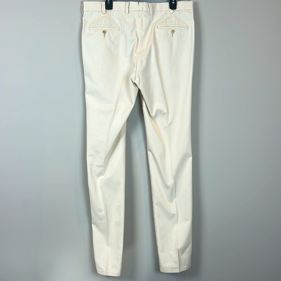 Peter Millar Men's Contemporary Fit 36x36 Light Khaki Chino Flat Front Pants - Picture 4 of 8